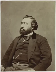 Porträt des Premierministers von Frankreich Léon Gambetta 1838-1882