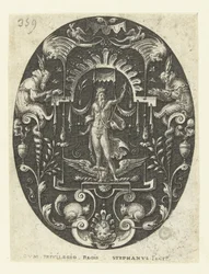 Jupiter mit seinem Adler zu seinen Füßen