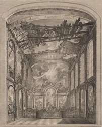 Innenansicht der Enfants Trouvés, 1759