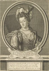 Porträt von Madeleine de Scudéry 1607-1701, ca. 1710