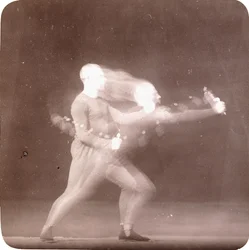 Chronofotografie der Bewegungen eines Boxers, um 1890