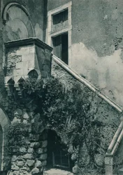 Eine ruhige Ecke von Taormina, Sizilien, Italien, 1927