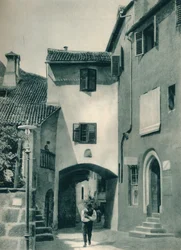 Eine ruhige Straße, Meran, Südtirol, Italien, 1927