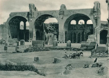 Basilika von Maxentius und Konstantin im Forum Romanum, Rom, Italien, 1927