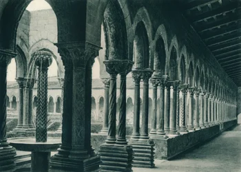 Kreuzgänge des Benediktinerklosters, Monreale, Sizilien, Italien, 1927