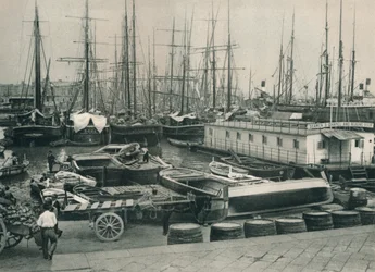 Hafen von Neapel, Italien, 1927