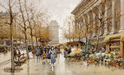 Pariser Straße im Herbst