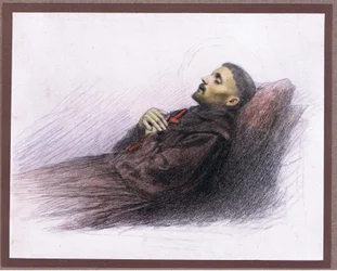 St. Franziskus auf seinem Sterbebett