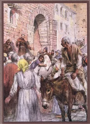 St. Franziskus predigt in Bologna