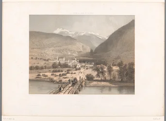 Ansicht von Brig an der Rhône
