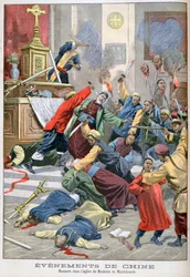 Massaker in der Kirche von Moukden, Mandschurei, China, 1900
