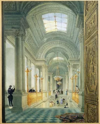 Paris. Die große Treppe im Tuilerienpalast