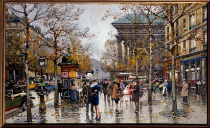 Ansicht des Boulevard des Italiens in Paris, 20. Jahrhundert, Cholet, Musée des Beaux-Arts