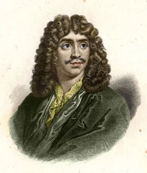 Jean Baptiste Poquelin genannt Molière (1622 - 1673) graviert von Giraut