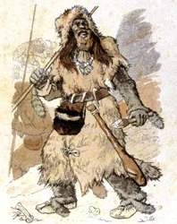 Mensch während des Paläolithikums, ca. 1900