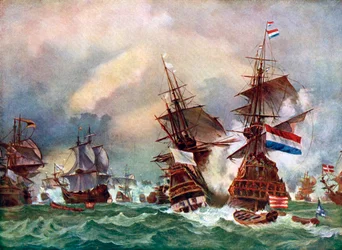 Die Schlacht von Texel, 1673, ca. 1920