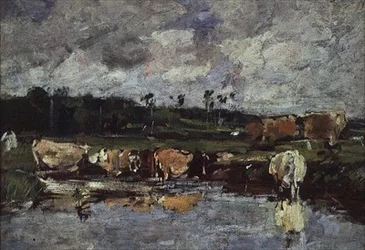 Tiere in einem Teich, ca. 1881-88