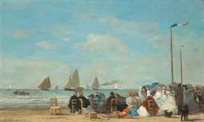 Strandszene in Trouville, 1863