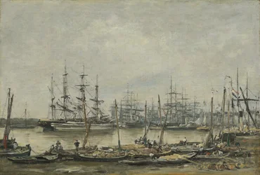 Bordeaux, die Kais, 1874
