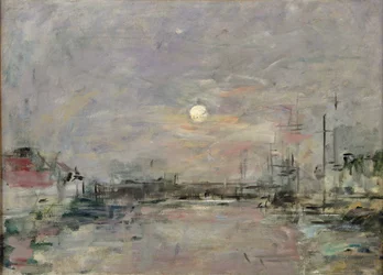 Abenddämmerung am Handelshafen von Le Havre, ca. 1892-94