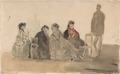 Vier Damen in Trouville