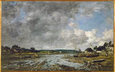 Normannische Wäscherinnen am Ufer
