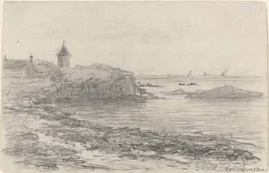 Die Küste bei Concarneau, Mitte bis Ende des 19. Jahrhunderts