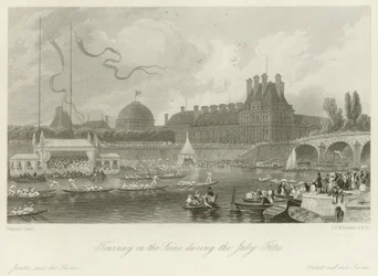Tournay an der Seine während der Juli-Feste