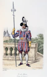 Cent-Suisses, Zeremonienkleidung, 1814-17