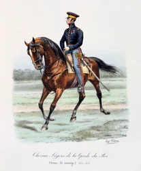 Chevau-Légers de la Garde du Roi, Tenue de Manège, 1814-15