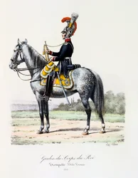 Gardes-du-Corps de Roi, Trompeter petite tenue, 1815