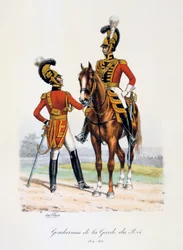 Gendarmen der Königsgarde, 1814-15