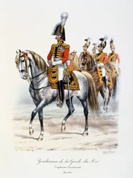 Gendarmen der Königsgarde, Hauptmann-Leutnant, 1814-15