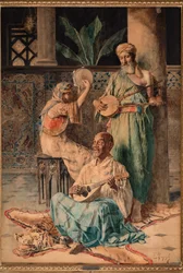 Drei orientalische Musikspieler