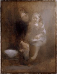 Das Fußbad, ca. 1890