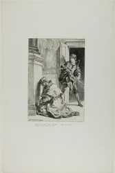 Hamlet versucht, den König zu töten, Platte 8 aus Hamlet