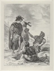 Hamlet und Horatio vor den Totengräbern