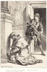 Hamlet wird versucht, den König zu töten, Akt III, Szene III, 1834-1843