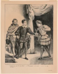 Illustration für Hamlet: Hamlet und Guildenstern (III,2)