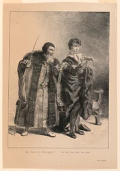 Illustration für Hamlet. Polonius und Hamlet (II,2)