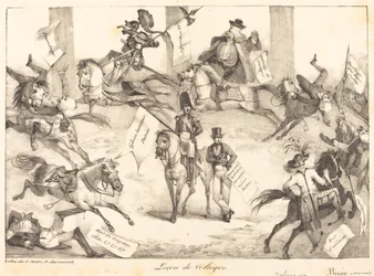 Leçon de Voltiges Trickreiten, 1822