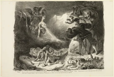 Marguerites Geist erscheint Faust, aus Faust