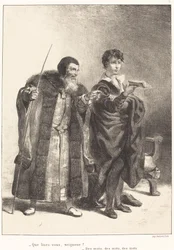 Polonius und Hamlet Akt II, Szene II, 1834-1843