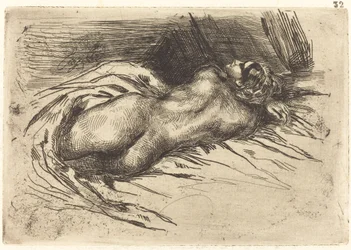 Studie einer Frau von hinten