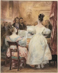 Ein Konzert: Laura Devéria singt, 1831