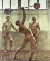 Gewichtheben mit einem Arm, Nummer 2, 1914