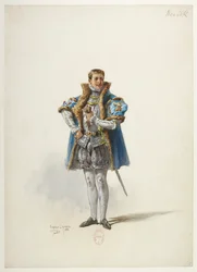 Saint-Saëns - Henry VIII - Kostümentwürfe - Lacoste - 1. Der Herzog von Norfolk