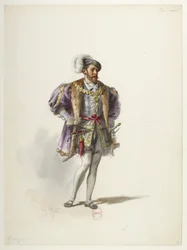 Btv1b84558104 03 - Saint-Saëns - Henry VIII - Kostümentwürfe - Lacoste - 3. Herr