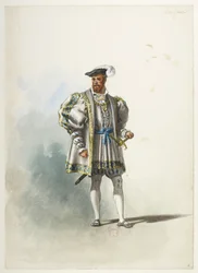 Btv1b84558104 04 - Saint-Saëns - Henry VIII - Kostümentwürfe - Lacoste - 4. Herr