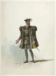 Btv1b84558104 05 - Saint-Saëns - Henry VIII - Kostümentwürfe - Lacoste - 5. Herr